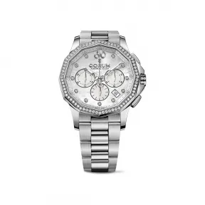 昆仑/Corum 38MM 精钢镶钻表圈 自动机械机芯 132-101-47-V200-PN19