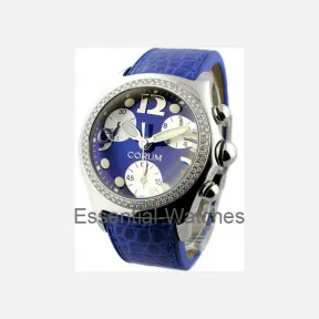 昆仑/Corum 44.5MM 钢带 2 排钻石表圈 石英机芯 396-157-47-0F03-FB30R