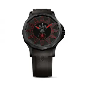昆仑/Corum Admiral 海军上将系列 不锈钢 黑色 PVD 涂层处理 自动机械机芯 42 mm A395-04007-395.111.98-F371-BR12