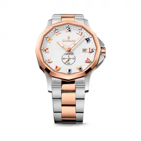 昆仑/Corum Admiral 海军上将系列 不锈钢 表圈 5N18k 玫瑰金 自动机械机芯 42 mm A395-04249-395.110.24-V720-AA24
