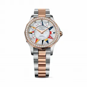 昆仑/Corum 39毫米金桥圆形腕表 系列 18Kt白金，双面防眩水晶玻璃表镜，水晶玻璃表背，镶48颗珍贵宝石，1.15克拉，28颗VVS净度/H色/双翻钻，0.40克拉 手动机械机芯 A400-03280–400.100.29-V200BL12
