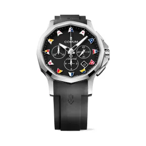 昆仑/Corum Admiral 海军上将系列 不锈钢 双面防眩水晶玻璃表镜 水晶玻璃表底盖 自动机械机芯 42 mm A984-04253-984.111.20-F371-AN52