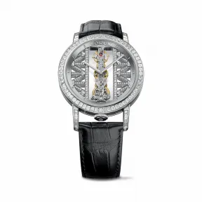 昆仑/Corum 39毫米金桥圆形腕表 系列 5N 18Kt玫瑰金，双面防眩水晶玻璃表镜，水晶玻璃表背，镶76颗VVS净度/H色/双翻钻，1.51克拉 手动机械机芯 B113-03253–113.990.69-0F01GG69G