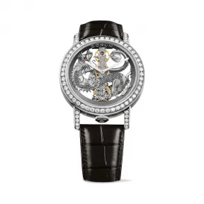 昆仑/Corum Golden Bridge 金桥系列 5N 18kt 玫瑰金 88 圆钻 ~ 2.16 克拉 手动机械机芯 43 mm B113-03909-113.901.69-0F01-DR69G