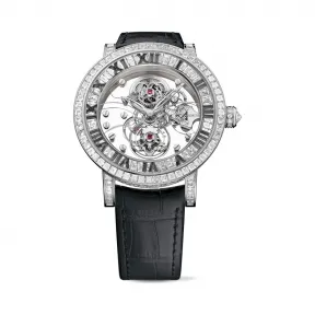 昆仑/Corum Heritage 经典系列 18kt 白金 687 颗圆钻 ~ 7.57 克拉 124 颗长方形钻石 ~ 8.75 克拉 44 颗黑钻 ~ 1.39 克拉 自动机械机芯 46.50 mm C374-04132-374.301.69-0F01-0000