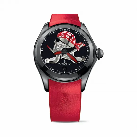 昆仑/Corum 42毫米泡泡腕表 系列 不锈钢，拱形双面防眩水晶玻璃表镜，水晶玻璃表背 自动机械机芯 L082-03264–082.310.98-0376PIRA