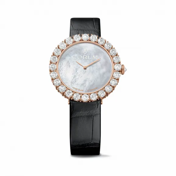 昆仑/Corum 经典系列5N 18Kt玫瑰金，镶钻石 女表 Z058-03286–058.100.85-0001PN01
