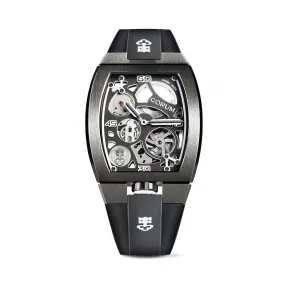 昆仑/Corum Lab 系列 5 级钛金属 黑色 DLC 处理 表壳侧面橡胶材质 自动机械机芯 39.89 x 55.00 mm Z410-04033-410.101.95-F371-AB01