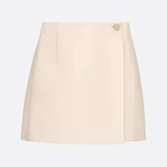 迪奥/Dior 裙裤 白色羊毛和桑蚕丝混纺面料 121P45B1166_X0201_T34
