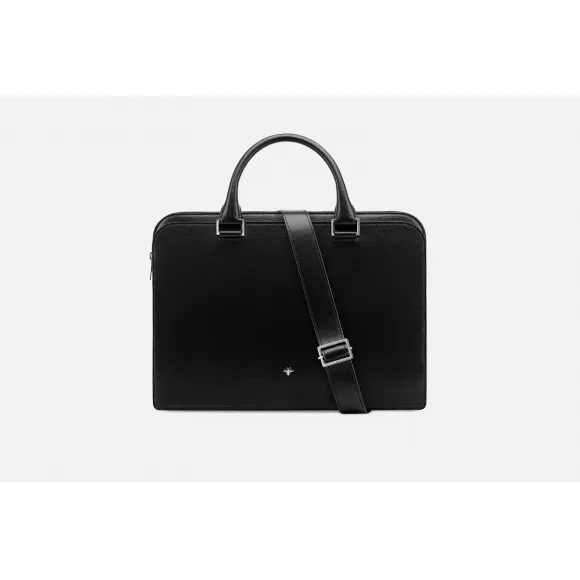 迪奥/Dior 黑色软木饰面小牛皮公文包  1ABBR121XXT H10E