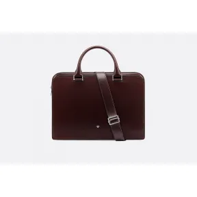 迪奥/Dior 酒红色软木饰面小牛皮公文包  1ABBR121YHT H03E