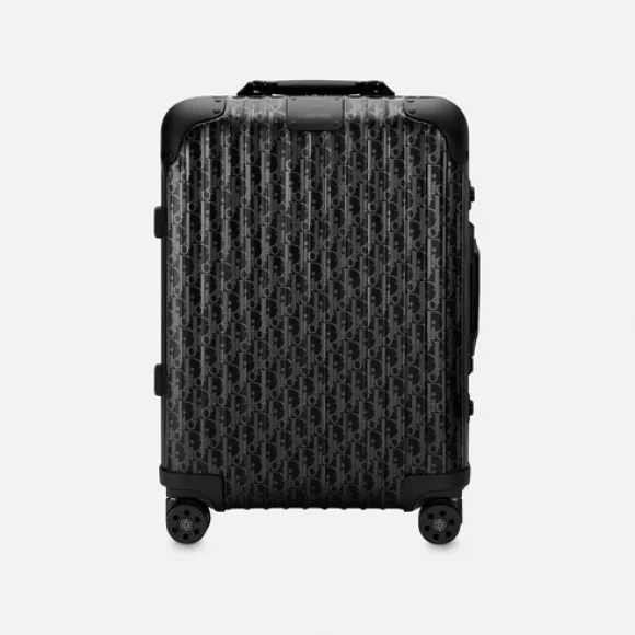 迪奥/Dior DIOR AND RIMOWA 黑色 Dior Oblique 印花铝镁合金登机箱 1DRTR002YWZ-H03E