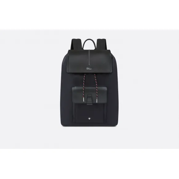 迪奥/Dior 黑色小牛皮和黑色尼龙背包 1MOBA062XVO H15E