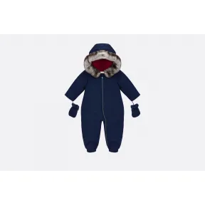 迪奥/Dior 海蓝色科技帆布和orylag兔毛连身服  8HBM37OVSA Y09D