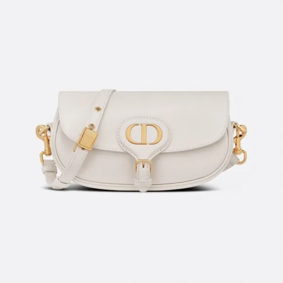 迪奥/Dior Dior Bobby East-West 手袋 奶白色光面牛皮革 M9327UMOL_M030_TU