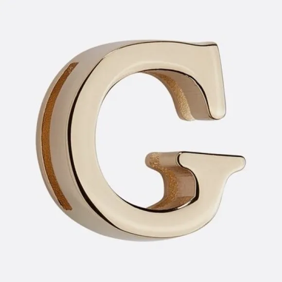 迪奥/Dior My ABCDior“G”字母徽章 浅金色饰面金属 S9172OMET_M196_TU