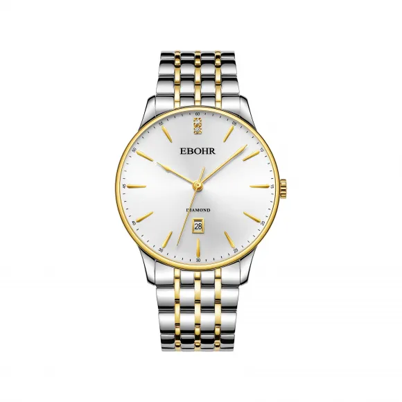 依波/Ebohr 大师系列 41MM 不锈钢 石英机芯 21064119-