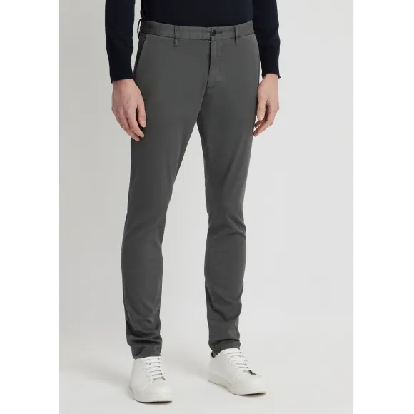安普里奥·阿玛尼/Emporio Armani 成衣染色弹力棉布裤装 13328845vh