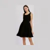 安普里奥·阿玛尼/Emporio Armani 缎面高科技面料反面喇叭裙 34935175pc