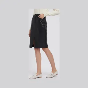 安普里奥·阿玛尼/Emporio Armani 涂层华达呢铅笔裙 35397945et
