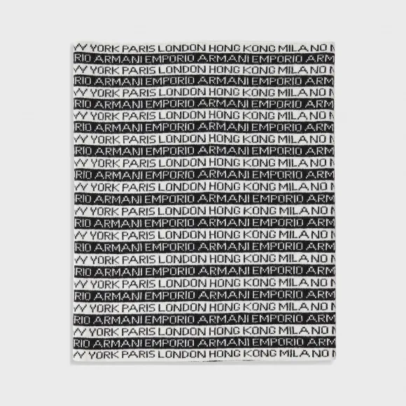 安普里奥·阿玛尼/Emporio Armani 提花徽标羊毛混纺围脖 46652734mg