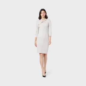 乔治阿玛尼/Giorgio Armani 米兰缝线平纹布连衣裙，饰以交叉领口 34976992wx