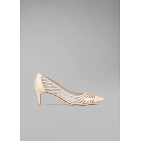 乔治阿玛尼/Giorgio Armani 漆皮高跟鞋搭配乙烯基嵌件 11510827es