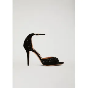 安普里奥·阿玛尼/Emporio Armani 水钻装饰高跟凉鞋 11529493de