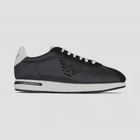 安普里奥·阿玛尼/Emporio Armani EA 贴片皮革麻底鞋  11684270vp