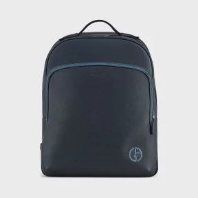 乔治阿玛尼/Giorgio Armani 徽标压纹粒纹小牛皮双肩包 45475036hd