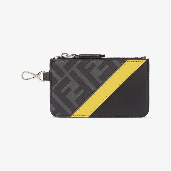 芬迪/Fendi 卡夹-黑色布料卡夹-男士皮夹和小配件 7M0343AL8AF0R2A 8054321750252