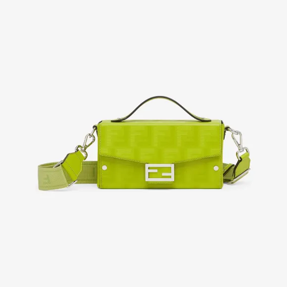 芬迪/Fendi Baguette Soft Trunk手袋-嫩芽绿皮革手袋-男士手袋