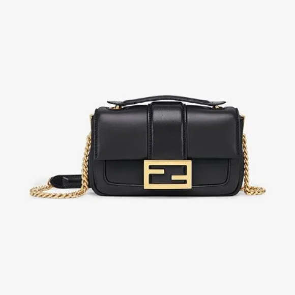 芬迪/Fendi 黑色纳帕皮革手袋8BS045ACNXF15ZW-小迈步海淘品牌官网