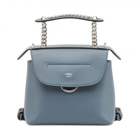 芬迪/Fendi  蓝色 牛皮 女士 双肩包 8BZ041A1AVF09MJ