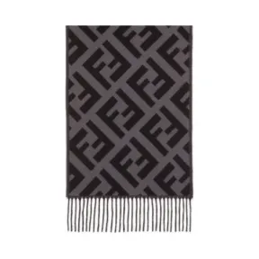 芬迪/Fendi 围巾 羊绒和羊毛 黑色 FXS124ADSIF0RP3 8058613418110