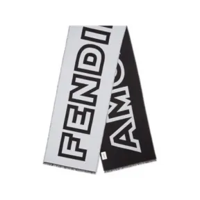 芬迪/Fendi 围巾 - 双色调真丝和羊毛 Fendi Roma Capsule 围巾 FXS124AM9XF05WL