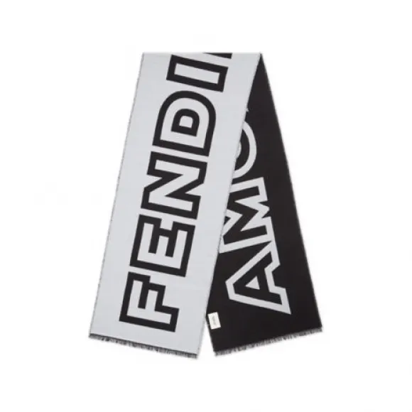芬迪/Fendi 围巾 - 双色调真丝和羊毛 Fendi Roma Capsule 围巾 FXS124AM9XF05WL