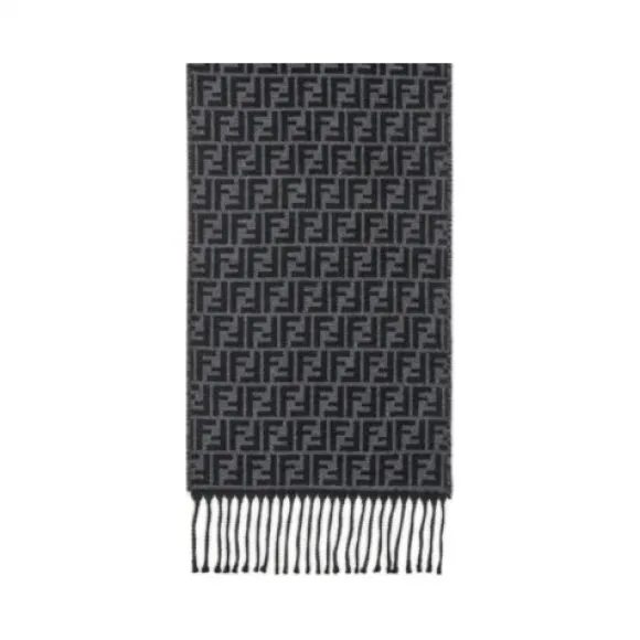 芬迪/Fendi 黑色羊毛围巾-FENDI芬迪官网 FXS366A4Z4F0RP3-8058613418196