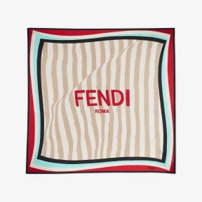 芬迪/Fendi Pequin围巾-拼色桑蚕丝围巾-女士围巾和丝巾 FXT091AET5F0M1Y 8056582373973
