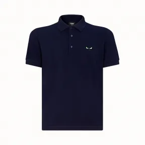芬迪/Fendi POLO衫_蓝色凸纹POLO衫 FY0985 A87 6F03LQ