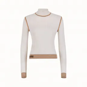 芬迪/Fendi 毛衣_白色真丝毛衣 FZY863 A8K SF0ZNM