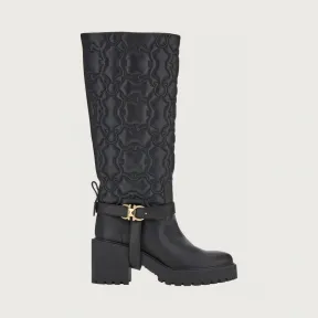 菲拉格慕/Salvatore Ferragamo GANCINI绗缝靴子 01C008-751051-751051