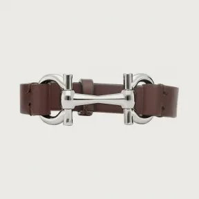 菲拉格慕/Salvatore Ferragamo 皮革马衔扣手环 770258-741971-8057553143007