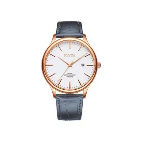 飞亚达/Fiyta 卓雅系列 玫瑰金色、精钢 41MM 石英机芯 男表 G802068.PWK