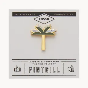 化石/Fossil Pintrill® x Fossil Palm Tree Pin FCU0398998