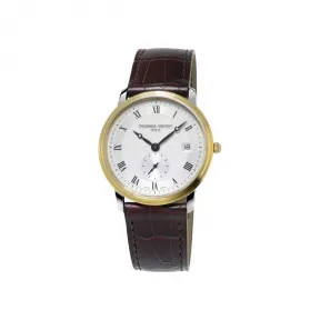 康斯登/Frederique Constant 超薄男装小秒针腕表 37MM 不锈钢间18K金 石英机芯 男表 FC-245M4SZ7
