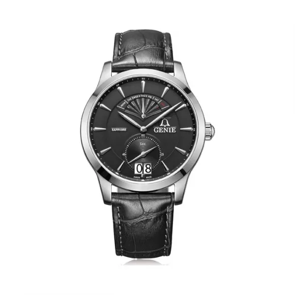 爵尼/Genie 宇航系列 316L精钢 42mm 石英机芯 男表 GNQ-2021M-LQB