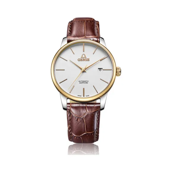 爵尼/Genie 塞柏尔系列 316L精钢 40mm 自动机械机芯 男表 GNQ-T1823M-LAG
