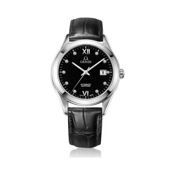 爵尼/Genie 睿骏系列 316L精钢 41mm 自动机械机芯 男表 GNQ-T1828M-LDB