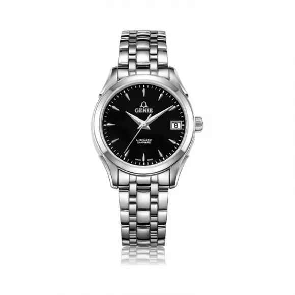 爵尼/Genie 绅士系列 316L精钢 32mm 自动机械机芯 男表 GNQ-T1830L-AB
